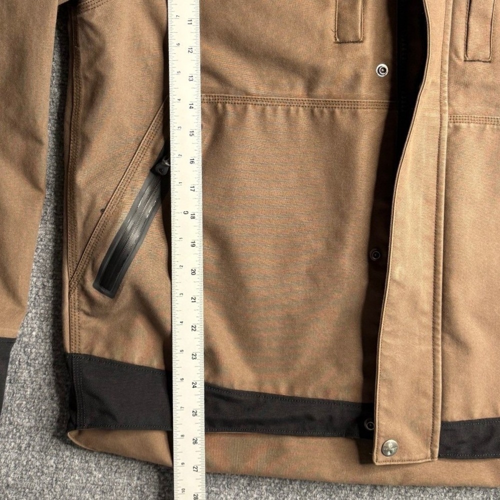 Carhartt Quick Duck Harbor Storm Defender Workwear Jacket L Dark Canyon Brown - Picture 6 of 7